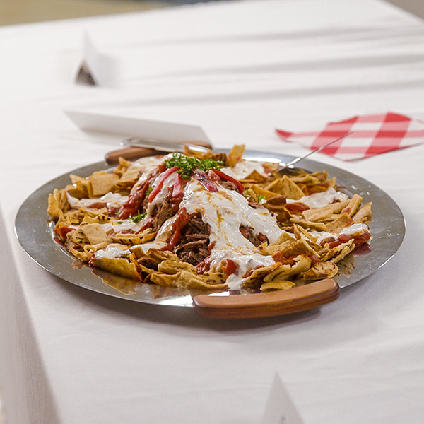 Grandmother preparing her signature dish